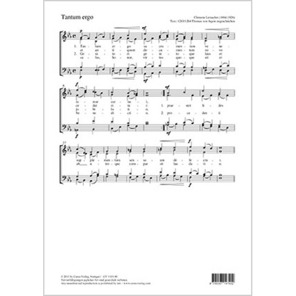Tantum ergo [Sakrament der Liebe Gottes] : Es-Dur