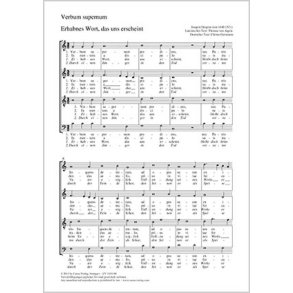 Erhabnes Wort, das uns erscheint : Verbum supernum