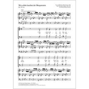 Wie schön leuchtet der Morgenstern : F-Dur