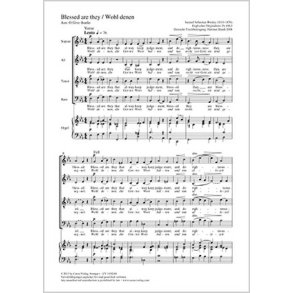 Blessed are they [Wohl denen] : aus: O Give thanks