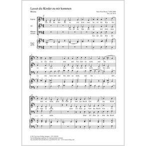 Lasset die Kinder zu mir kommen : D-Dur