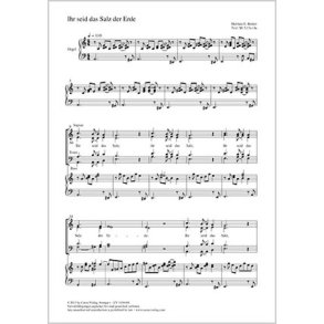 Ihr seid das Salz der Erde : a-Moll