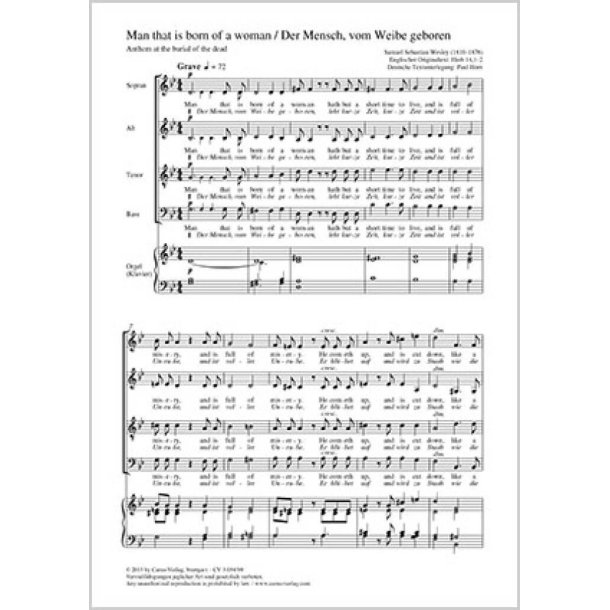 Man that is born of a woman : Der Mensch, vom Weibe geboren