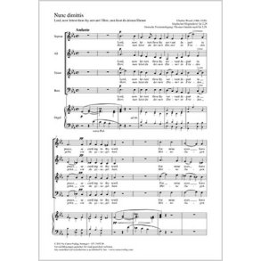 Nunc dimittis : Lord, now lettest thy servant