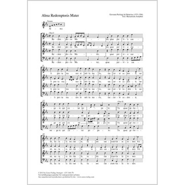 Alma Redemptoris Mater : Es-Dur