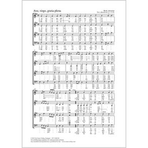 Ave, virgo, gratia plena : G-Dur