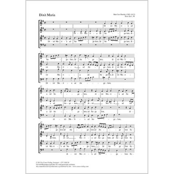Dixit Maria : G-Dur