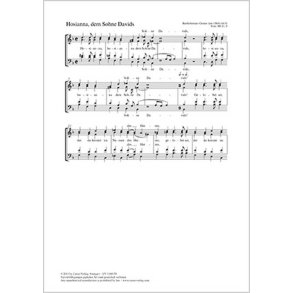 Hosianna, dem Sohne Davids : dorisch