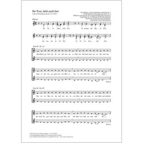 Ihr Tore, heb euch fort : dorisch