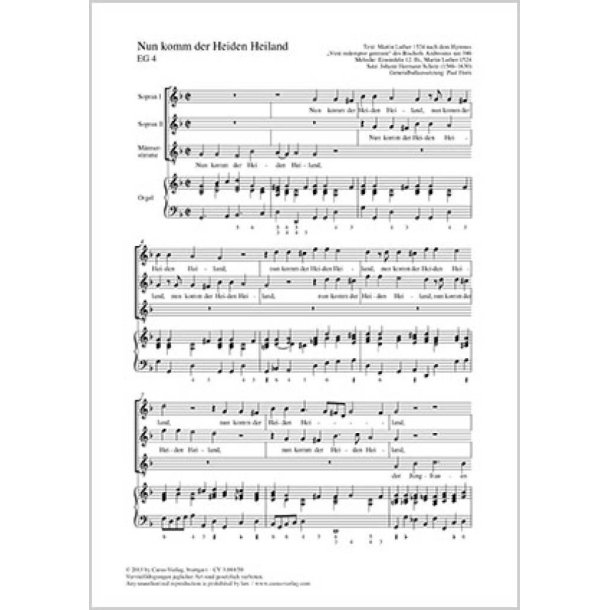 Nun komm, der Heiden Heiland : g-Moll