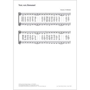 Veni, veni, Emanuel : d-Moll