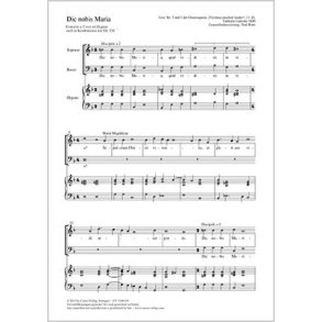 Dic nobis Maria : Concerto a 2 voci ed Organo