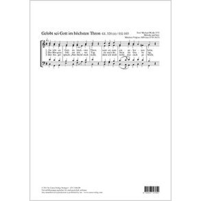 Gelobt sei Gott im höchsten Thron : C-Dur