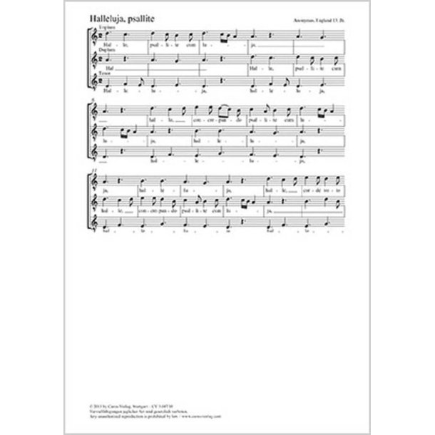 Halleluja, psallite : dorisch