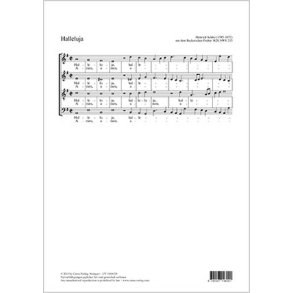 Halleluja : aus: Psalmen Davids, hiebevorn in teutzsche Reime gebracht, durch Cornelium Beckern ...