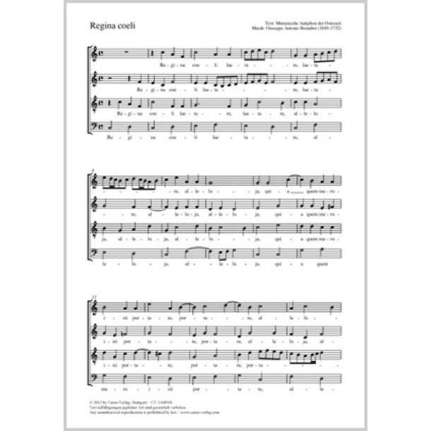 Regina coeli : C-Dur