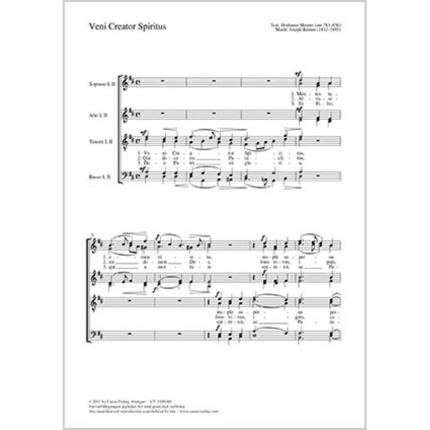 Veni Creator Spiritus : D-Dur