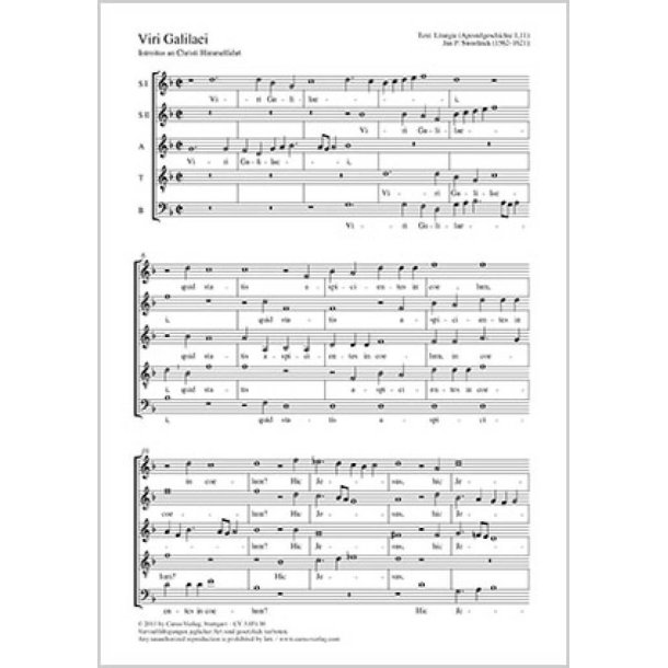 Viri Galilaei : Introitus an Christi Himmelfahrt