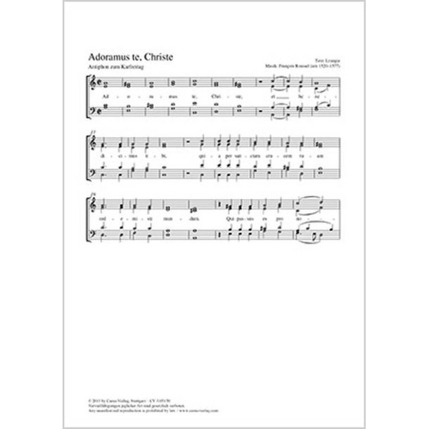 Adoramus te, Christe : Antiphon zum Karfreitag