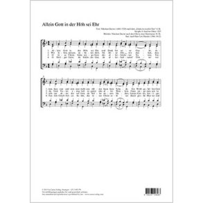 Allein Gott in der Höh sei Ehr : F-Dur