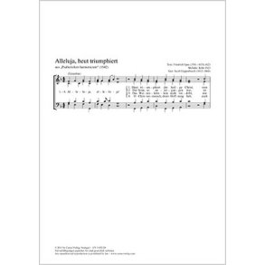 Alleluja, heut triumphiert : aus: Psalteriolum harmonicum 1642