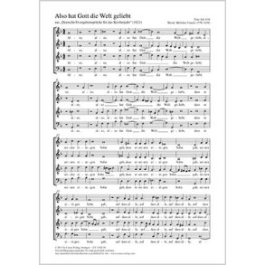 Also hat Gott die Welt geliebt : dorisch