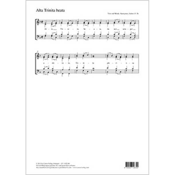 Alta trinita beata : Dreifach Wesen