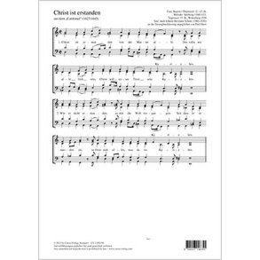 Christ ist erstanden : aus dem Cantional 1627/1645