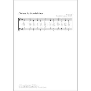 Christus, der ist mein Leben : D-Dur