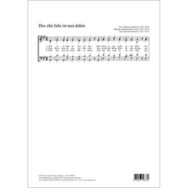 Das alte Jahr ist nun dahin : A-Dur