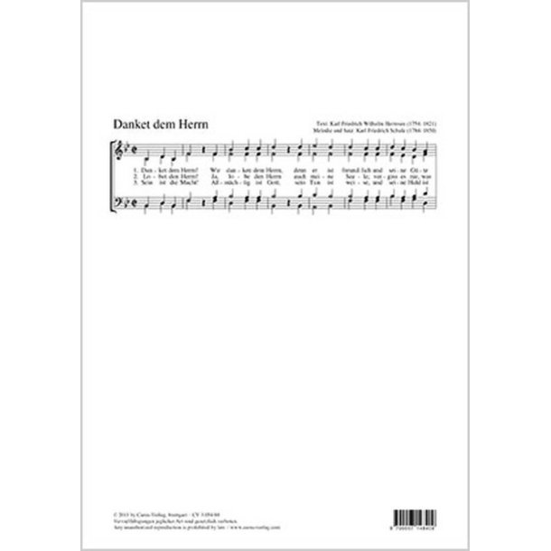 Danket dem Herrn : B-Dur