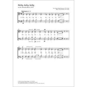 Heilig, heilig, heilig : aus: Deutsche Messe