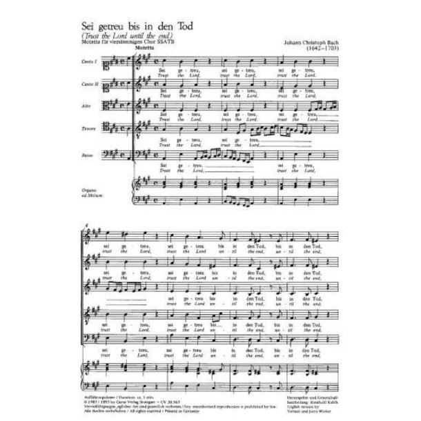 Sei getreu bis in den Tod