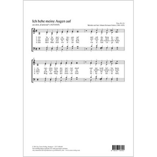 Ich hebe meine Augen auf : aus: Cantional 1627/1645