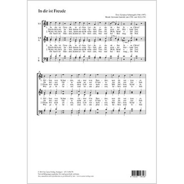 In dir ist Freude : G-Dur
