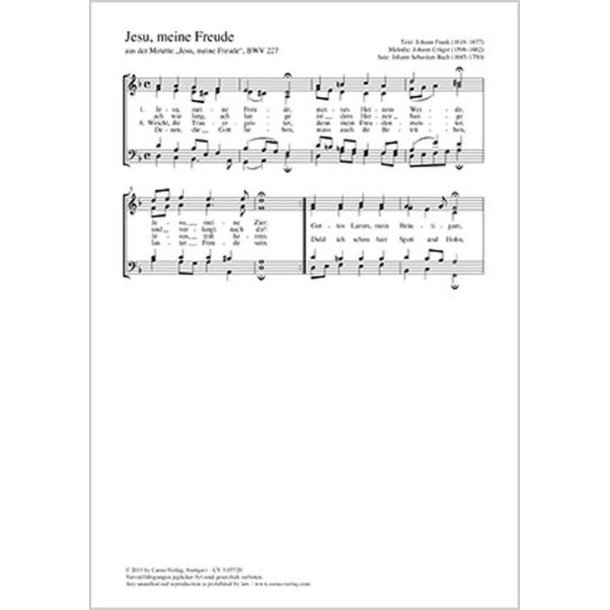 Jesu, meine Freude : aus: Jesu, meine Freude