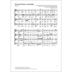 O Lamm Gottes, unschuldig : F-Dur