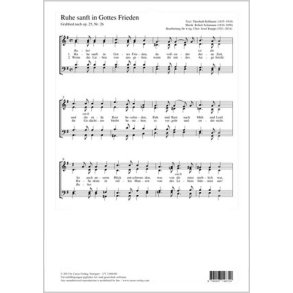 Ruhe sanft in Gottes Frieden : G-Dur