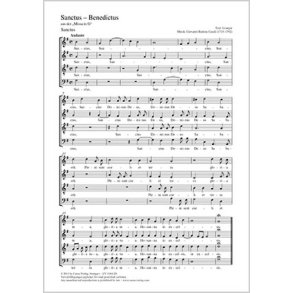Sanctus - Benedictus : aus: Missa in G