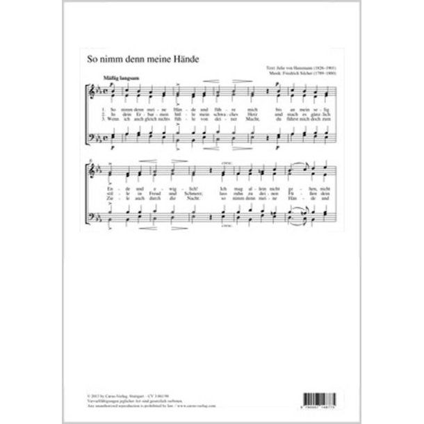 So nimm denn meine H&auml;nde : Es-Dur