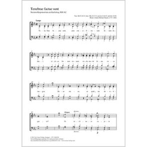 Tenebrae factae sunt : Es-Dur