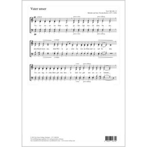 Vater unser : C-Dur