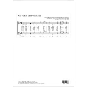 Wir wollen alle fröhlich sein : D-Dur