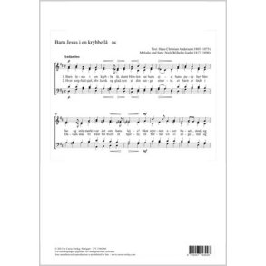 Barn Jesus i en krybbe la : D-Dur