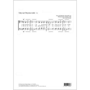 Gdy sie Chrystus rodzi [Als die Welt verloren] : Als die Welt verloren