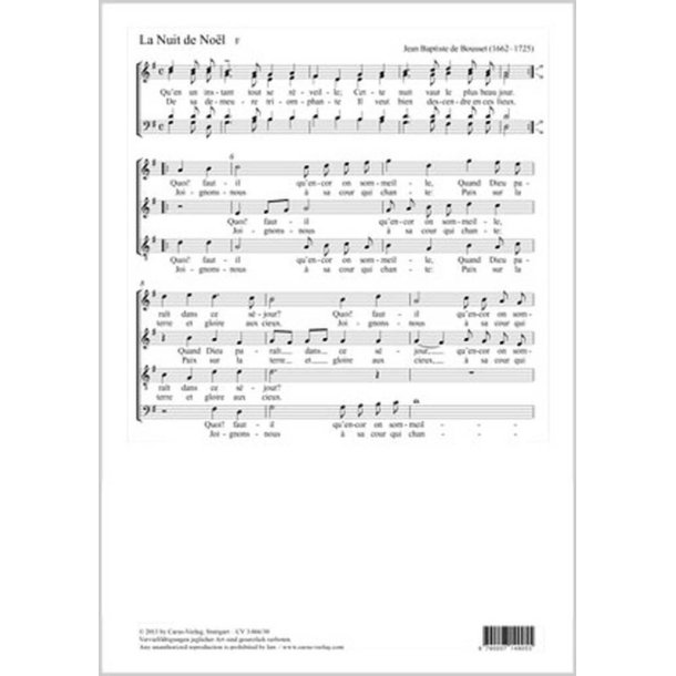 La Nuit de Noel : G-Dur