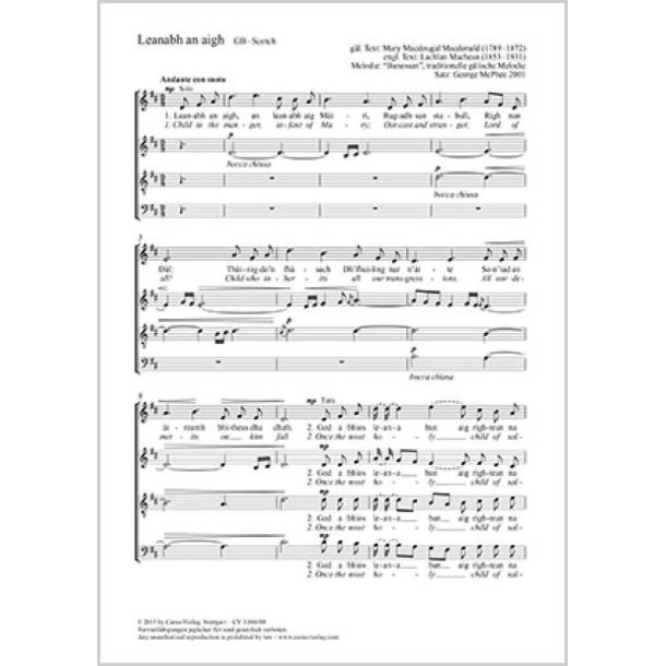 Leanabh an aigh : D-Dur