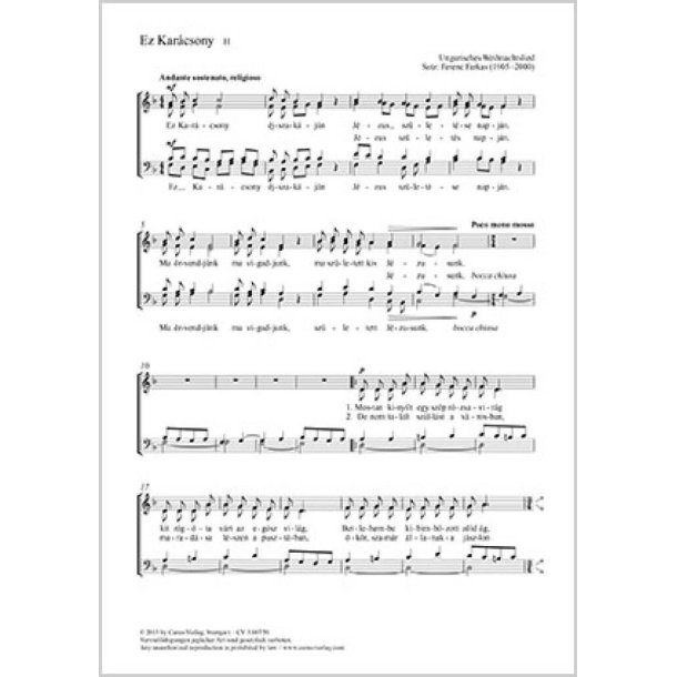 Ez Kar&aacute;csony : F-Dur