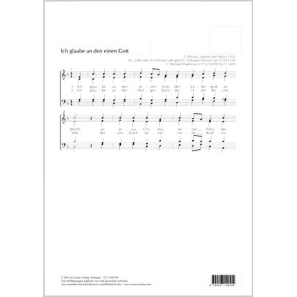 Ich glaube an den einen Gott : F-Dur