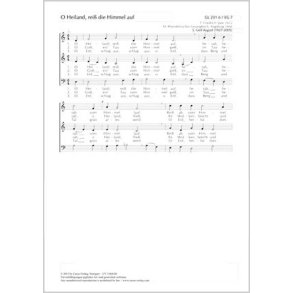 O Heiland, reiß die Himmel auf : dorisch